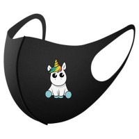 Masque Licorne assise gros yeux